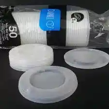 Tapa Vasos 7 Oz X 50 Transparente Plastico