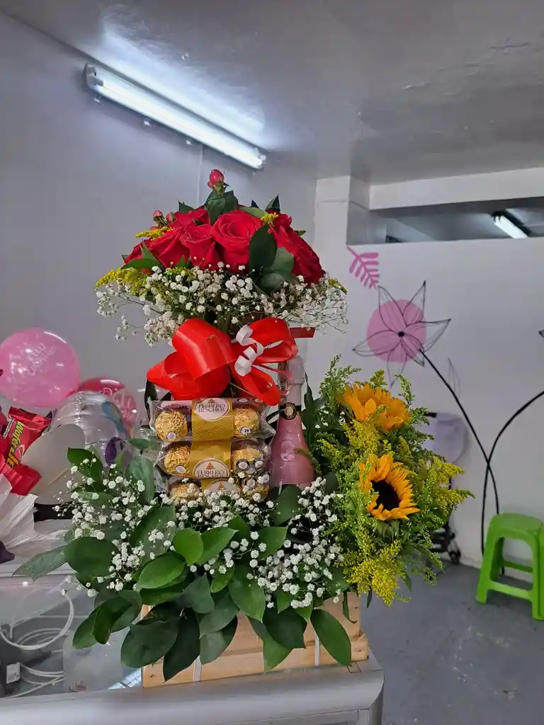 Ramo Bombom De Rosas Con Jp
