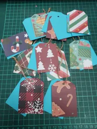 Tags, Etiquetas, Tarjetas X 10 (7 X 5 Cms) Navidad