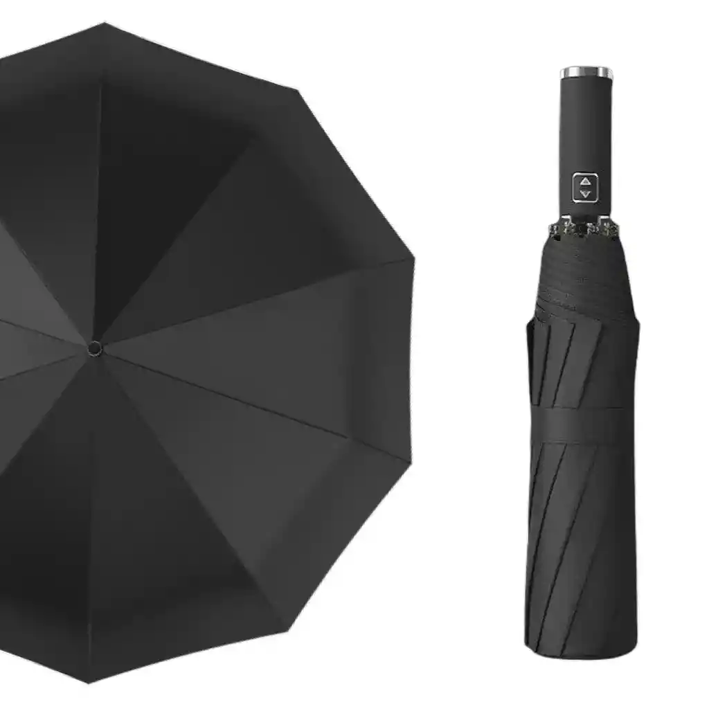 Sombrilla Grande Paraguas Automático Filtro Uv De 10 Varillas