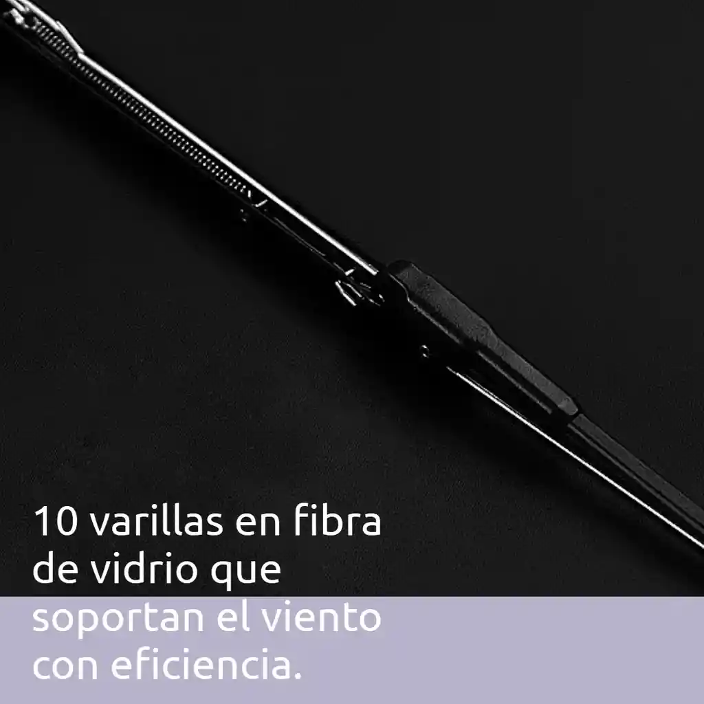 Sombrilla Grande Paraguas Automático Filtro Uv De 10 Varillas