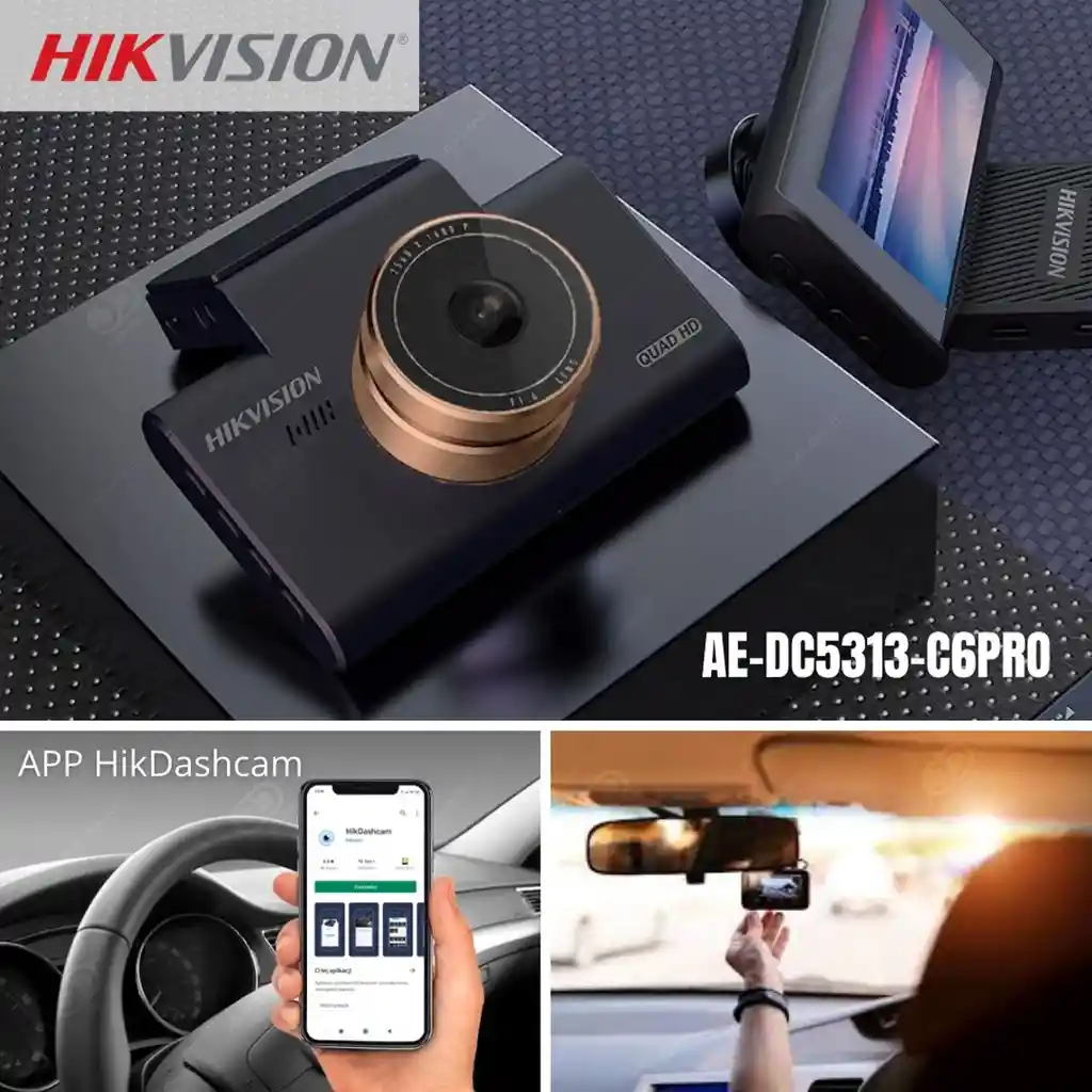 Cámara Para Carro Hikvision Dashcam C6 Pro 1600p 2560x1600