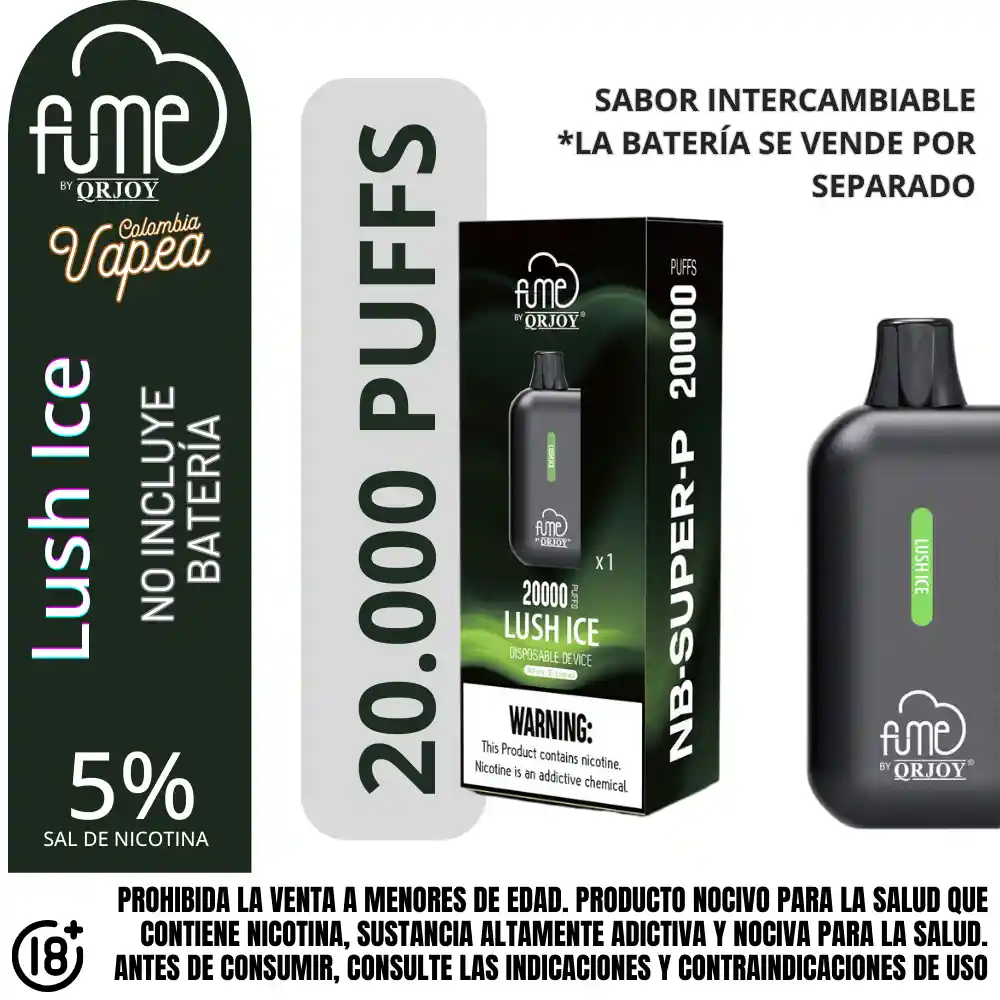 Pod Fume Lush Ice 20000 Puffs 5%