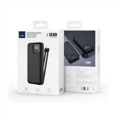 Batería Externa Wiwu Jc 18b Con Pantalla Led, 22,5 W Y 20 000 Mah