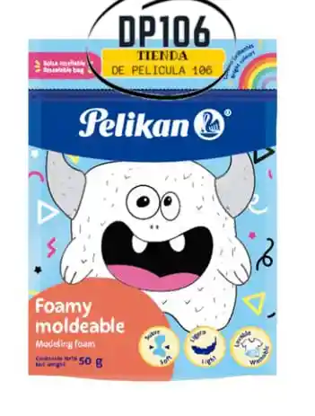 Foamy Moldeable Blanco Pelikan 50 Gr Fomy Foami