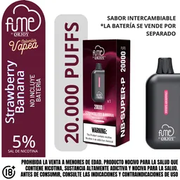 Pod Fume Strawberry Banana 20000 Puffs 5%