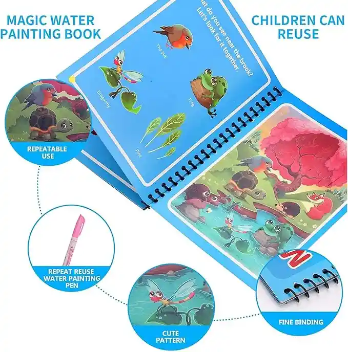 Libro Mágico De Agua Multicolor