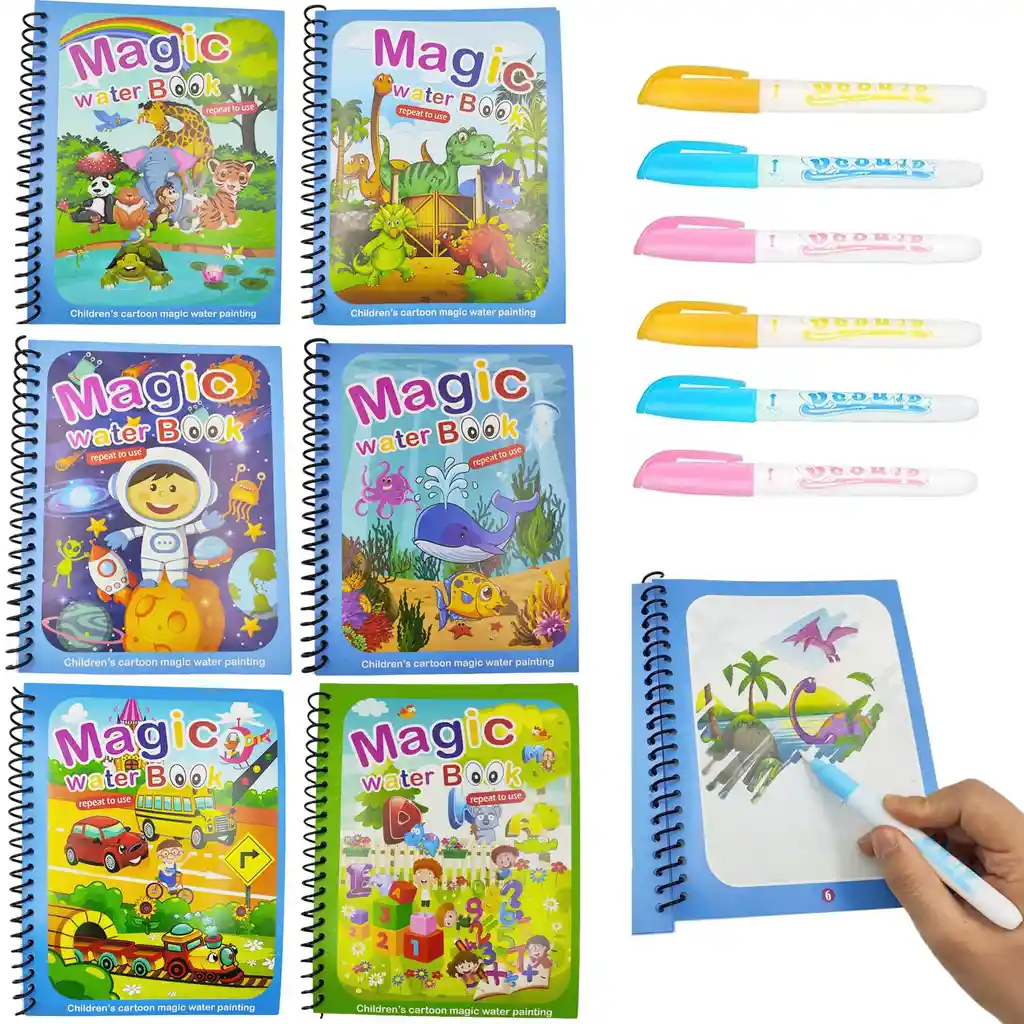 Libro Mágico De Agua Multicolor