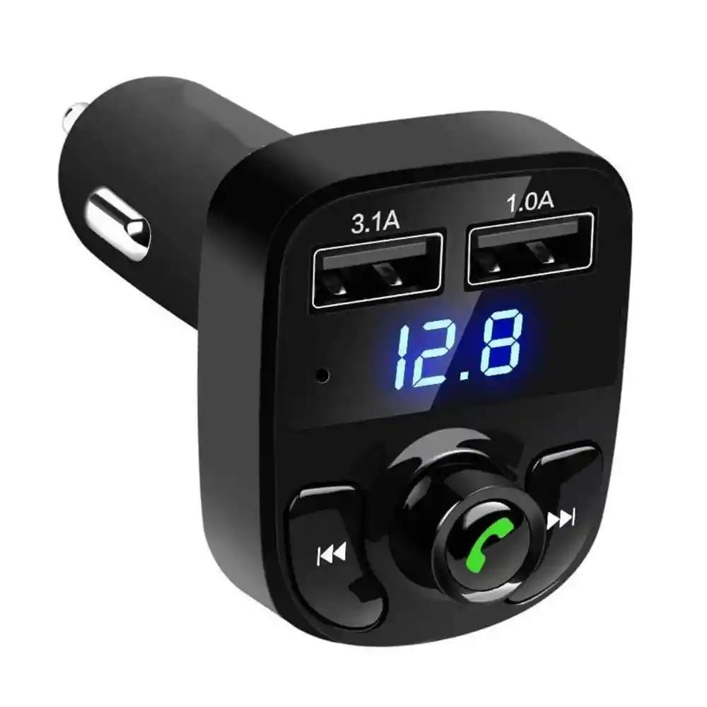 Transmisor Fm Bluetooth Inalámbrico Para Automóvil Mp3 Usb Adaptador Cargador Ramitech