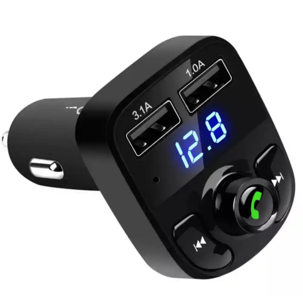 Transmisor Fm Bluetooth Inalámbrico Para Automóvil Mp3 Usb Adaptador Cargador Ramitech