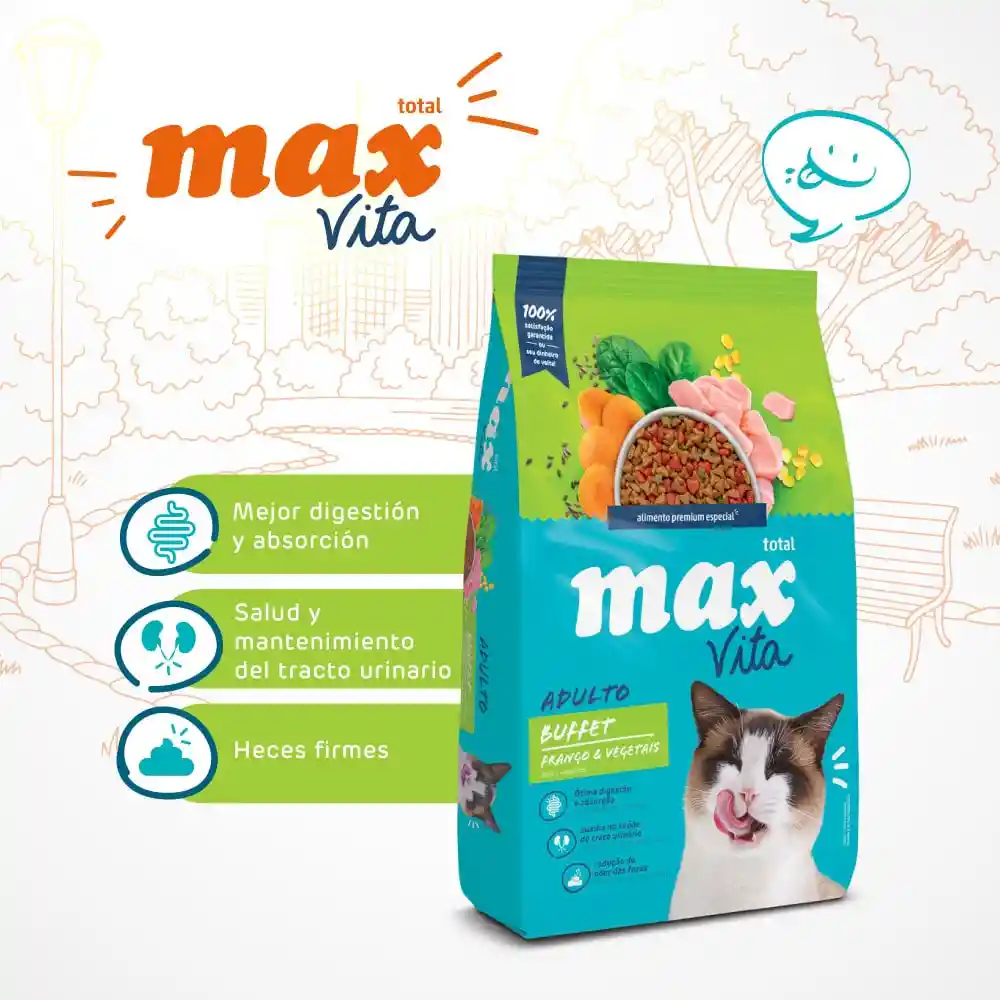 Max Para Gatos 1 Kg Max Pollo Y Vegetales 1 Kg Max Cat Pollo Y Vegetales Max Cat