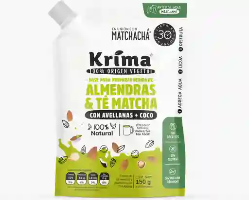 Base Para Leche De Almendras Té Matcha 150g - Bebida Vegetal