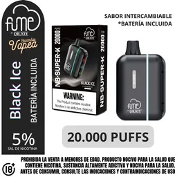 Dispositivo Pod Fume Black Ice 20000 Puffs 5%