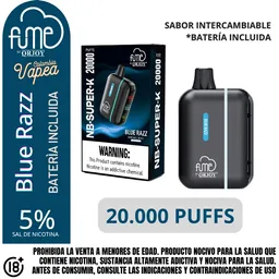 Dispositivo Pod Fume Blue Razz 20000 Puffs 5%