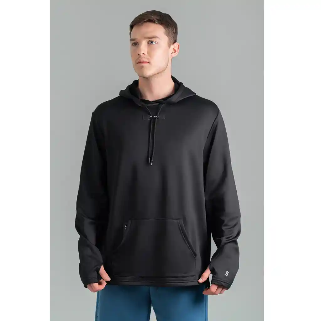 Utimate Hoodie Sport Hombre Black Sand - S