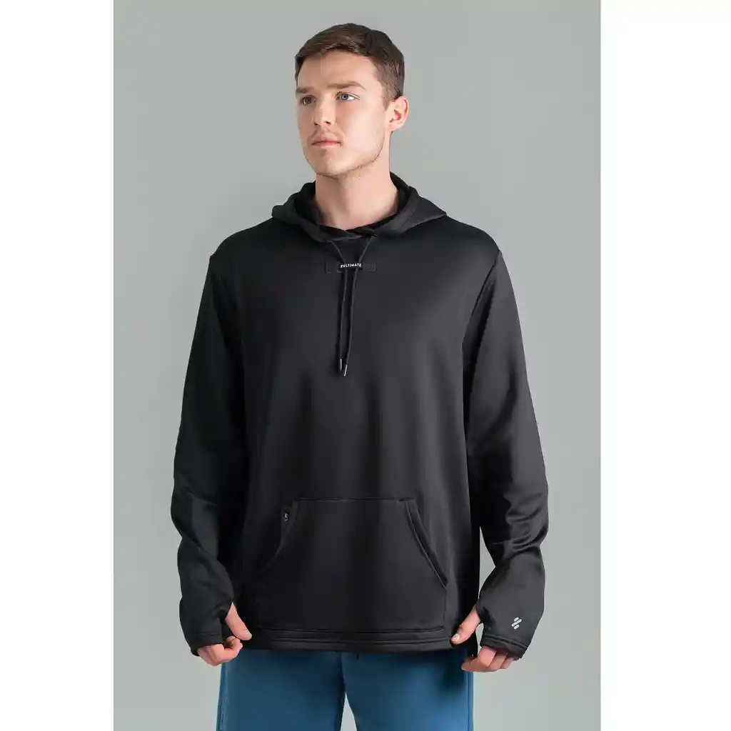 Utimate Hoodie Sport Hombre Black Sand - M