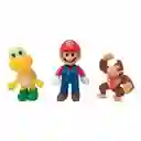 Set X 6 Figuras Muñecos Mario Bros Luigi Juguete Blister