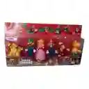 Set X 6 Figuras Muñecos Mario Bros Luigi Juguete Blister