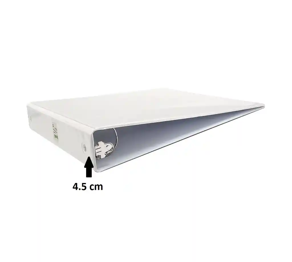 Carpeta Pasta Catalogo Carta 1.5" Tres Argollas Color Blanco