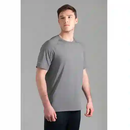 Ultimate Camiseta Deportiva Mc Raglan Sport Hombre Silver - Xl