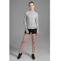 Ultimate Midi Zipper Sport Mujer Cool Gray - Xs