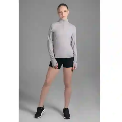 Ultimate Midi Zipper Sport Mujer Cool Gray - Xs