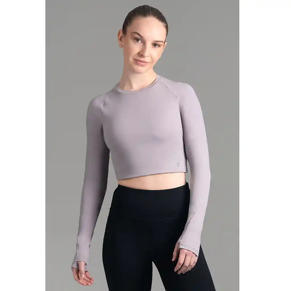 Ultimate Top Ml Sport Mujer Raglan Cool Gray - L