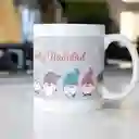 Mug Diseño Navidad Gnomos 11 Oz.