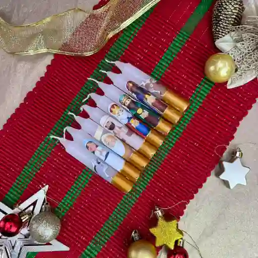 Velitas Pesebre X 8 Unidades