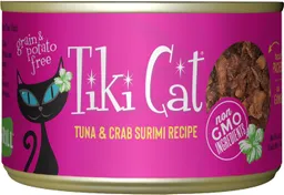 Alimento Tiki Cat Grill Atun Y Cangrejo En Caldo 80gr Lata