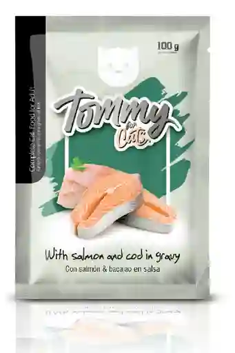 Tommy Cat Pouch Salmon Bacalao X 100 Gr			