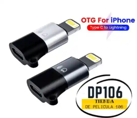 Adaptador Otg Tipo C A Lightning Iphone Carga Y Datos