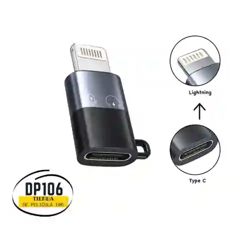 Adaptador Otg Tipo C A Lightning Iphone Carga Y Datos