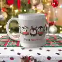 Mug Diseño Navidad Pingüinos 11 Oz.