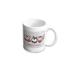 Mug Diseño Navidad Pingüinos 11 Oz.