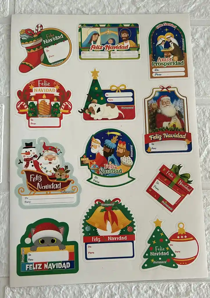 De Para Navidad X96 Stickers Primavera