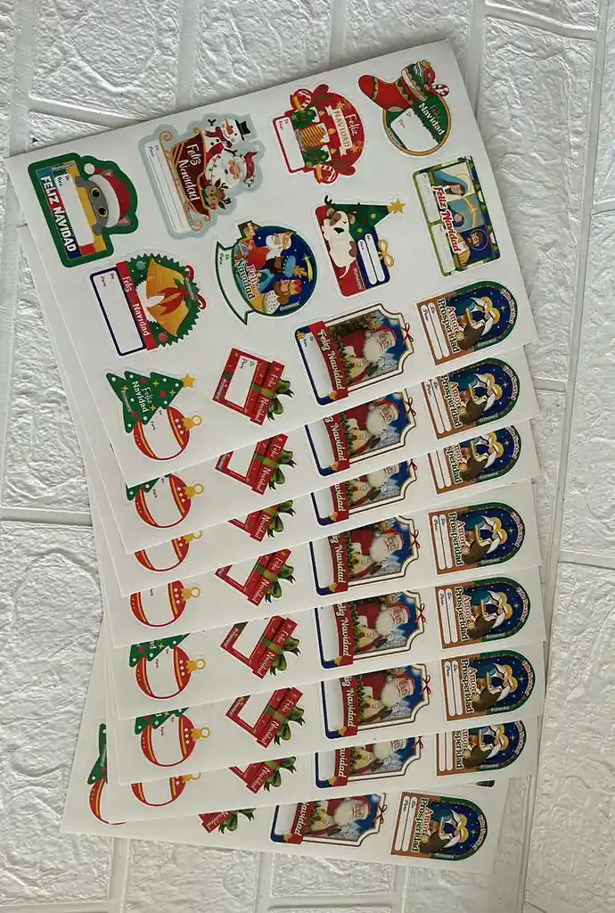 De Para Navidad X12 Stickers Primavera