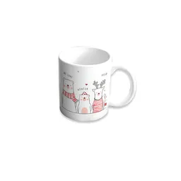 Mug Diseño Navidad Animales Del Polo Norte 11 Oz.