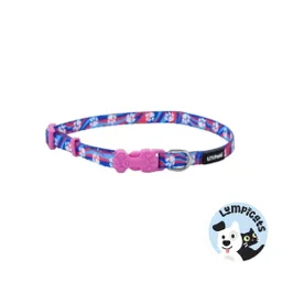 Lil Pals Perro Collar Huellas Morado