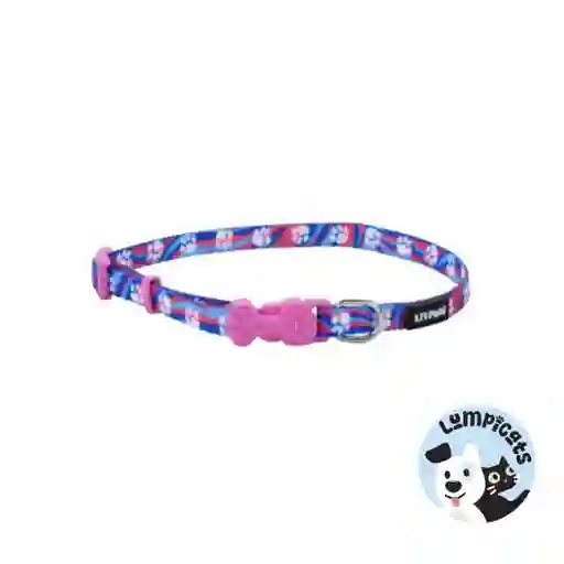 Lil Pals Perro Collar Huellas Morado