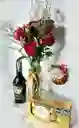 Rosas En Solitario Con Baileys Y Chocolates Ferrero Felices Fiestas