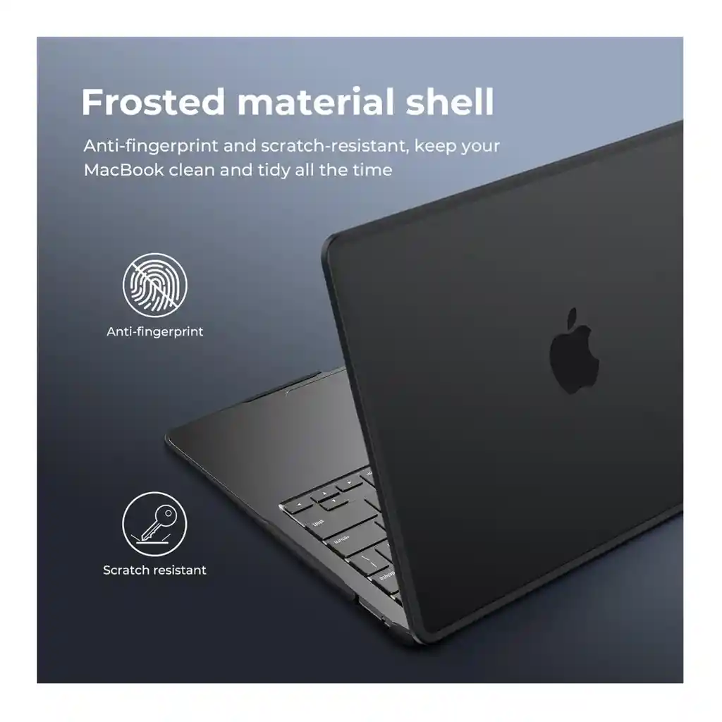 Carcasa Para Macbook Air M2 M3 13.6 Pulgadas Flexible Negro