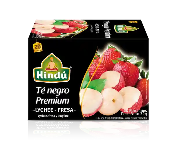 Té Negro Premium Lychee - Fresa X20