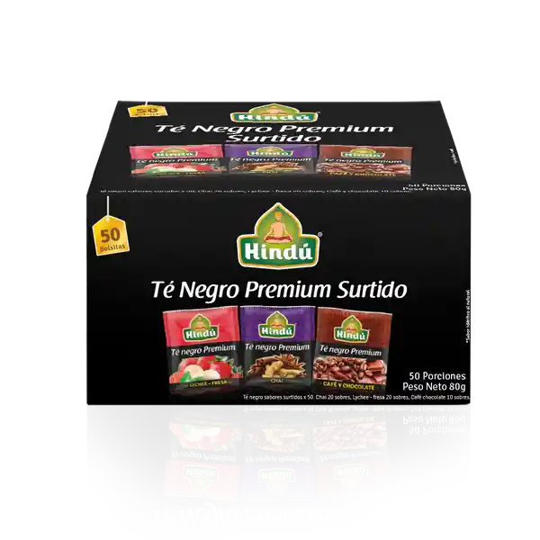 Té Negro Premium Sabores Surtidos X50