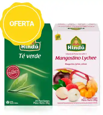 Te Verde + Infusion Frutal Mangostino Lychee