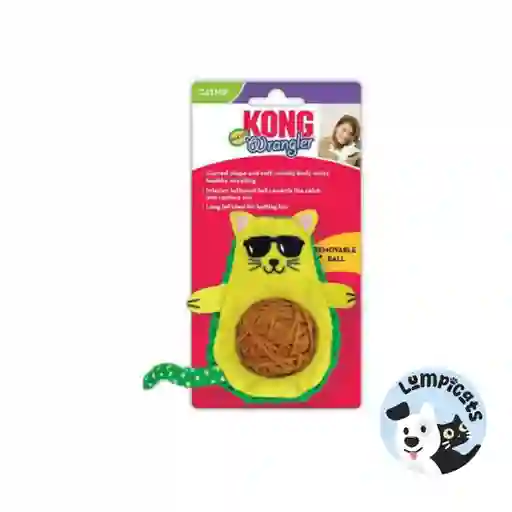 Kong Gato Juguete Wrangler Aguacate