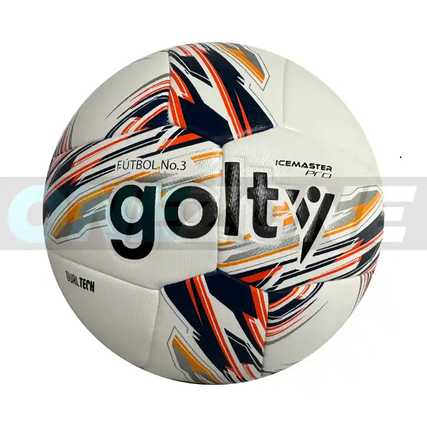 Balón De Fútbol #3 Pro Golty Ice Master Dualtech/ Naranja