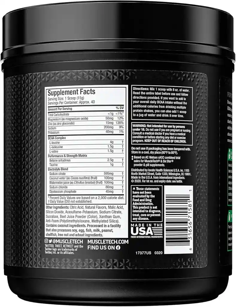 Amino Build 40 Servicios - Muscletech