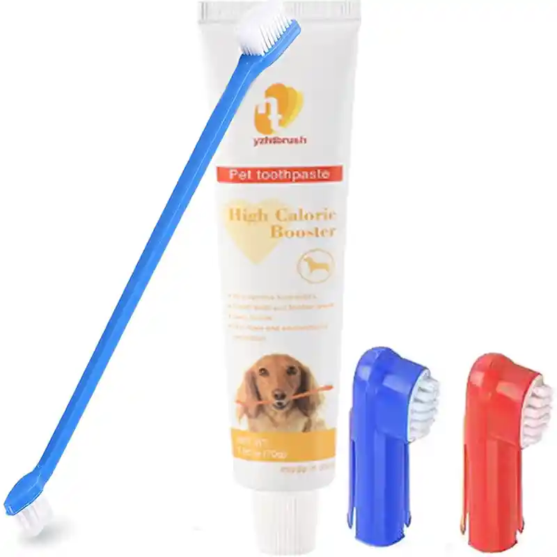 Kit Cepillo Crema Higiene Dental Para Mascotas Gatos Perros