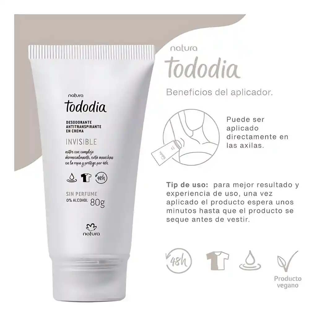 Tododia Desodorante Antitranspirante En Crema 80g